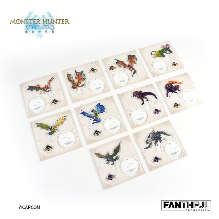 Monster Hunter Stories 3 Twisted Reflection Monsties Acrylic Stand (Set of 10 Pieces)