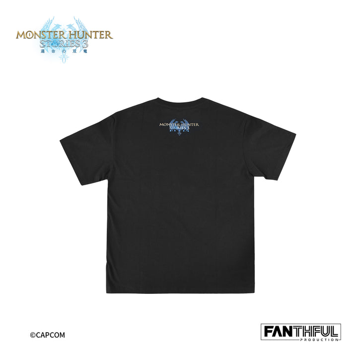 Monster Hunter Stories 3 Twisted Reflection T-shirt (Black | Size S) image 3