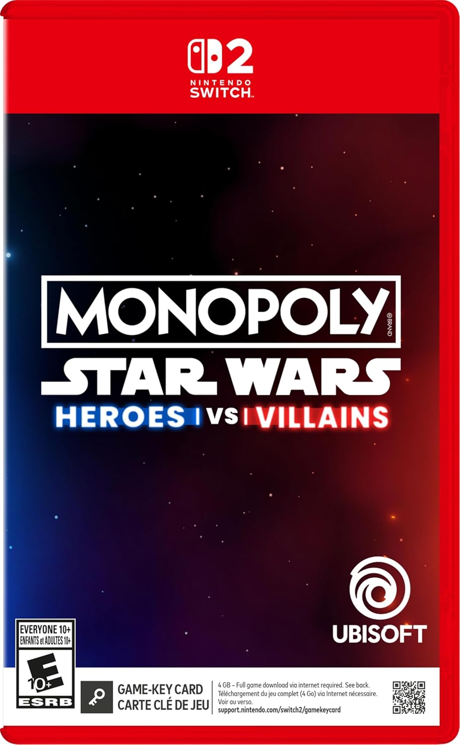 Monopoly: Star Wars Heroes vs. Villains Game Key Cart for Nintendo Switch 2