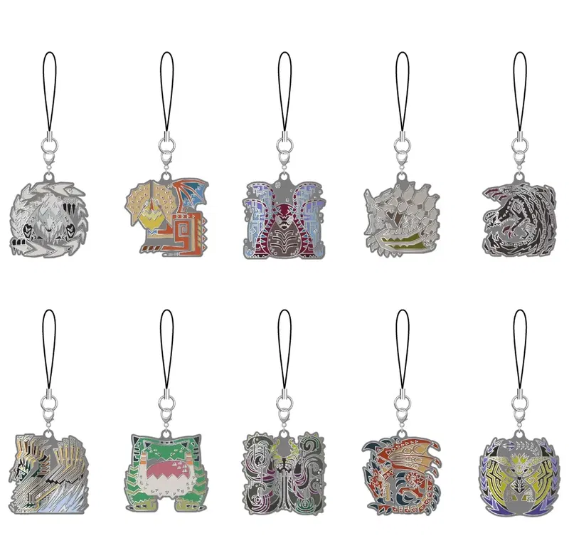 Monster Hunter Wilds Monster Icon Metal Key Chain (Set of 10 Pieces) (Re-run) image 1