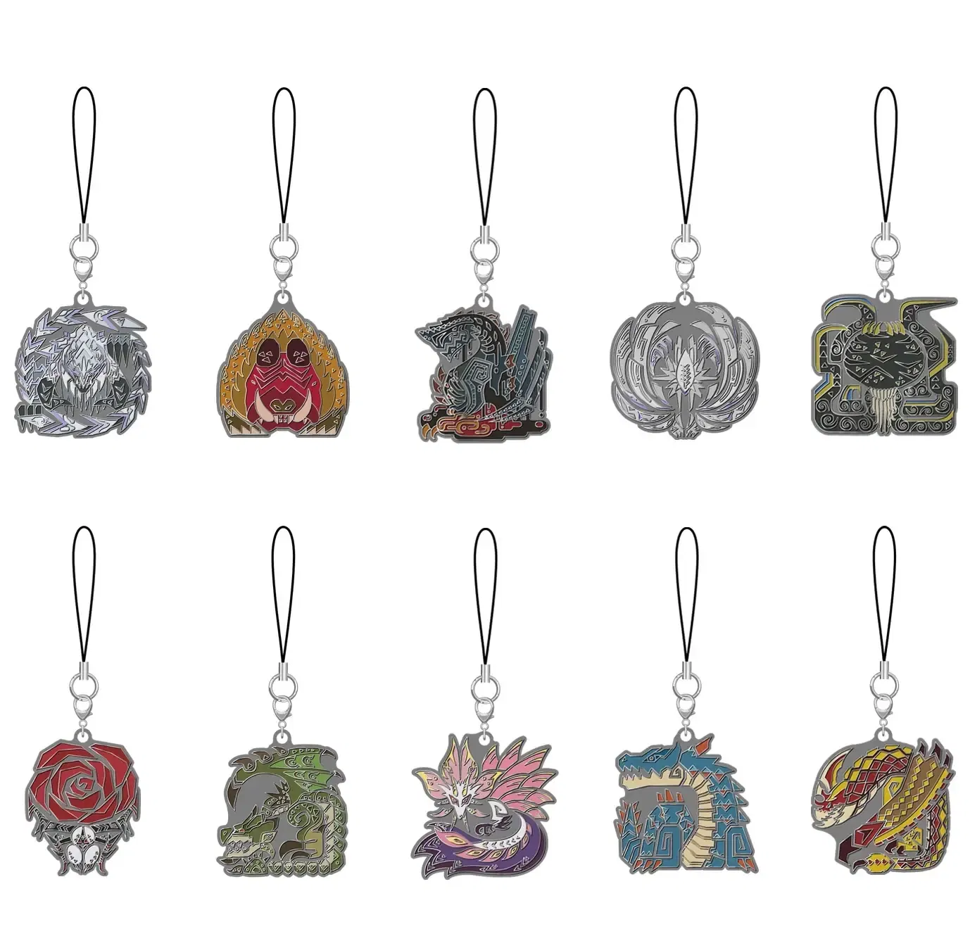 Monster Hunter Wilds Monster Icon Metal Key Chain Vol. 2 (Set of