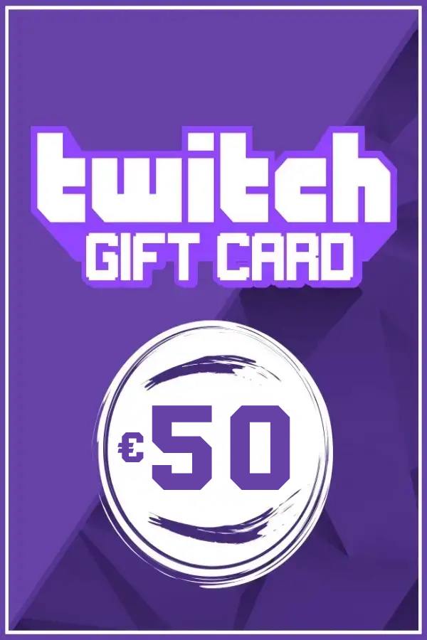 Twitch Gift Card 50 EUR | Europe Account Only digital — Import Game Deal
