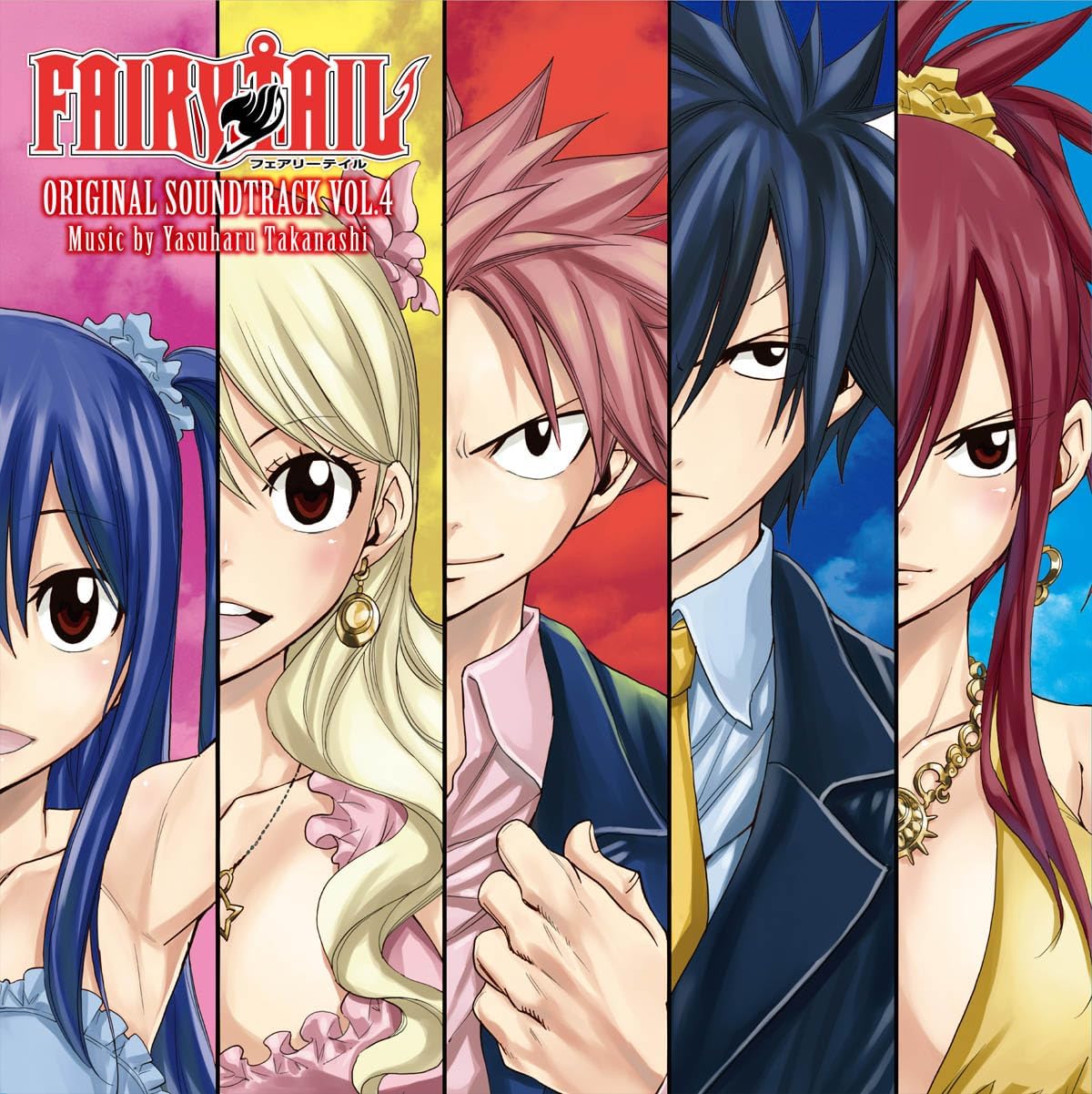 Fairy Tail Original Soundtrack Vol. 4 (Clear Red Vinyl) (Yasuharu Takanashi)