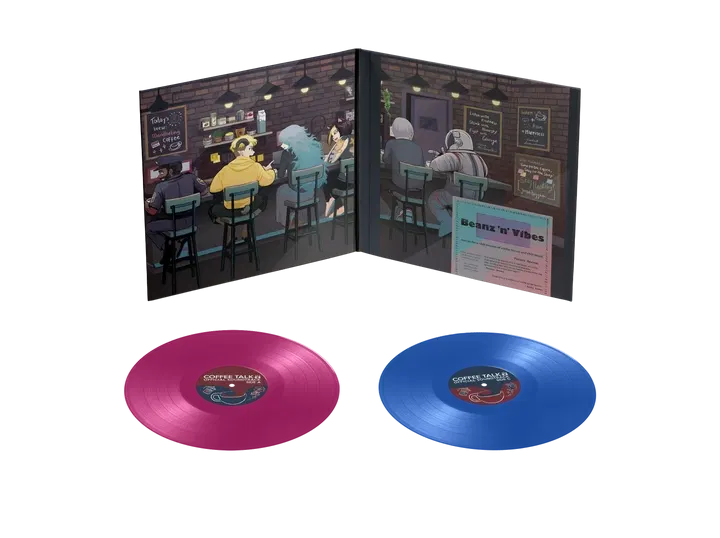 Coffee Talk Ep. 2: Hibiscus & Butterfly Original Soundtrack (Blue & Violet Vinyl) image 2
