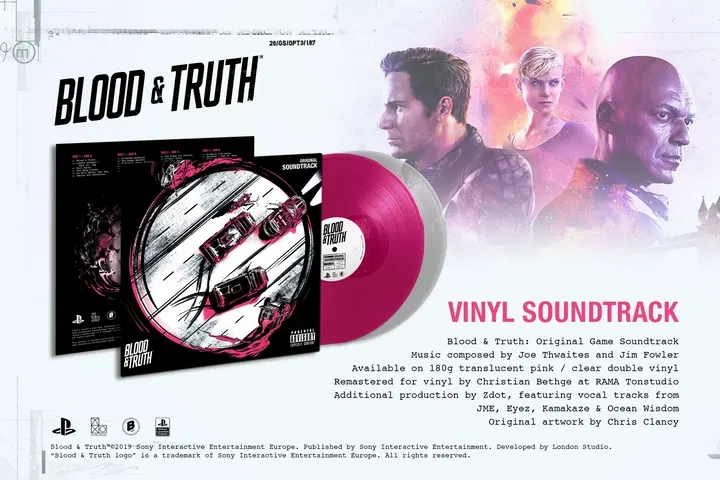 Blood & Truth Original Soundtrack (Transluscent Pink & Clear Vinyl) image 4