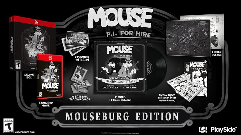 MOUSE: P.I. For Hire [Mouseburg Edition] <span class="ext" style="background-color: #00e206; color: #FFFFFF;">Game Cart</span> image 1