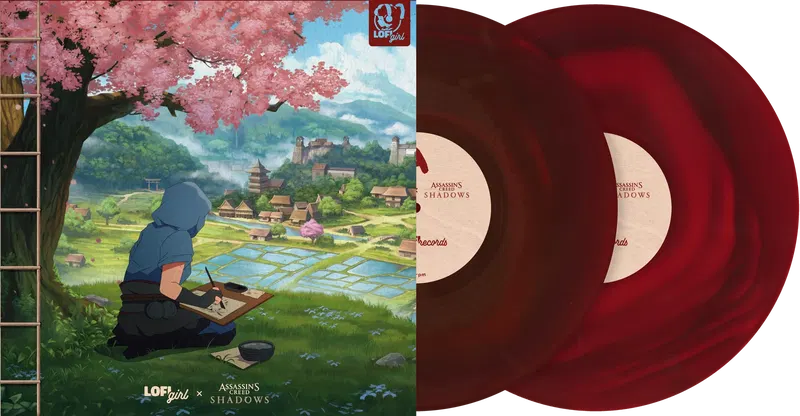 Lofi Girl x Assassin’s Creed: Shadows [Limited Edition] (Special Marbled Red Vinyl) image 1