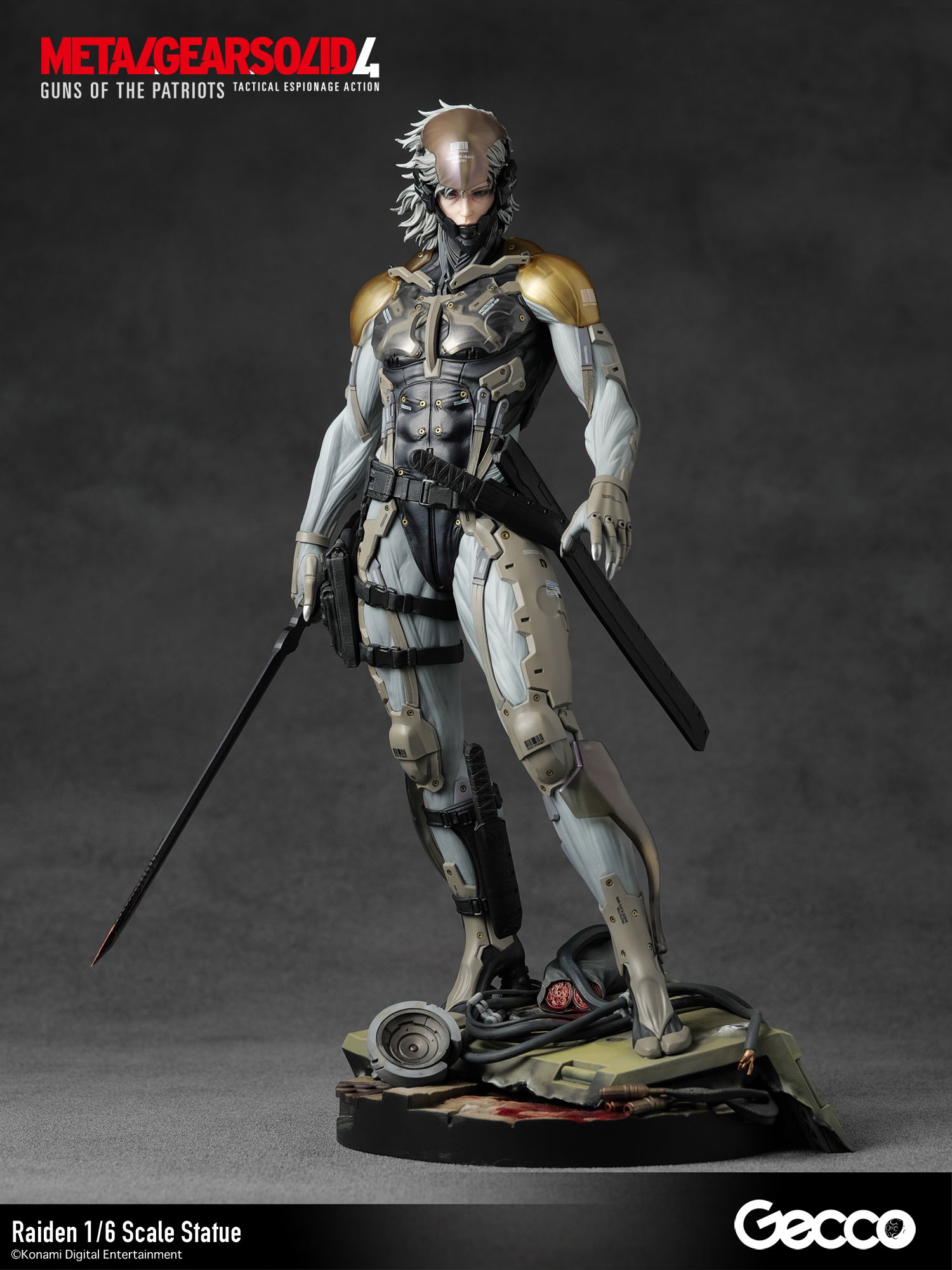 Metal Gear Solid 4 Guns of the Patriots 1/6 Scale Pre-Painted Statue: Raiden