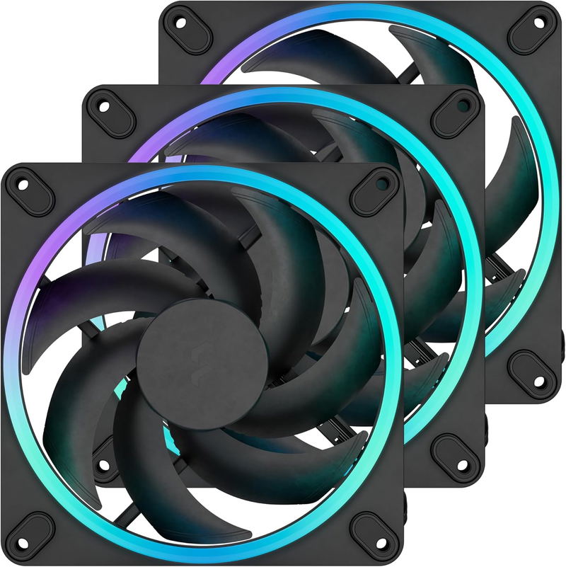 Momentum 14 RGB Fan 3-Pack [Black] image 1