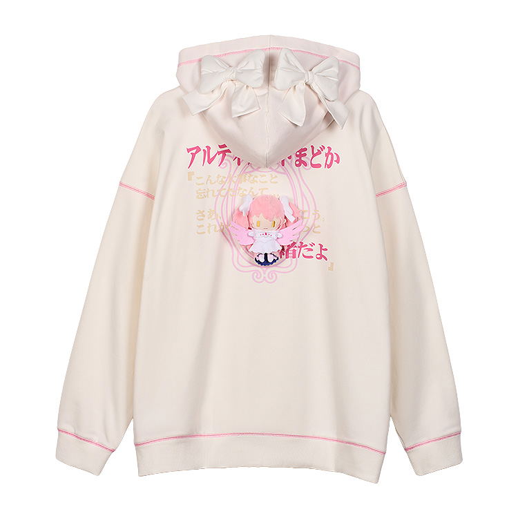 Puella Magi Madoka Magica The Movie New Feature: Rebellion Hoodie Ultimate Madoka image 3