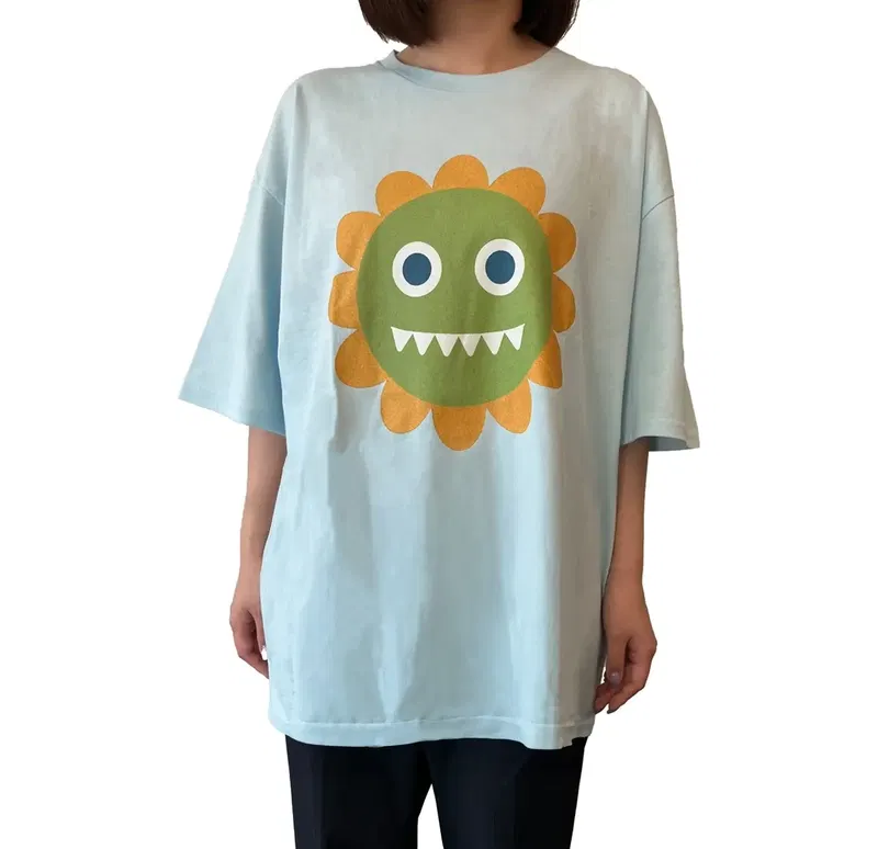 Street Fighter 6 Big Silhouette Blanka-chan T-shirt image 1