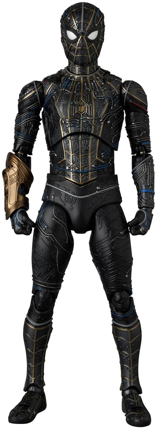 Mafex Spider-Man No Way Home: Spider-man Black & Gold Suit image 1