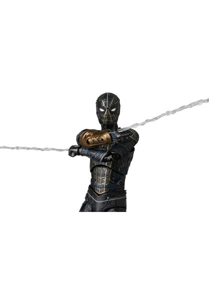 Mafex Spider-Man No Way Home: Spider-man Black & Gold Suit image 5