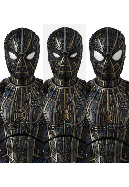 Mafex Spider-Man No Way Home: Spider-man Black & Gold Suit image 6