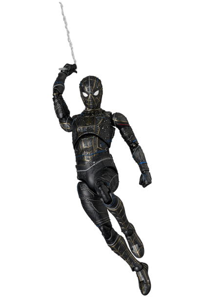 Mafex Spider-Man No Way Home: Spider-man Black & Gold Suit image 7