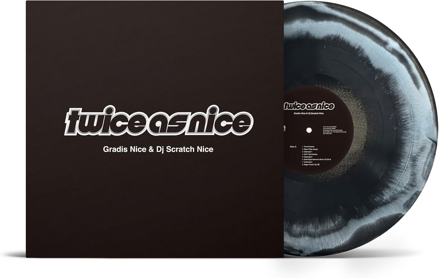 Twice As Nice [Limited Edition] (Black x Gray Silver Marble Vinyl) (Gradis Nice, DJ Scratch Nice)