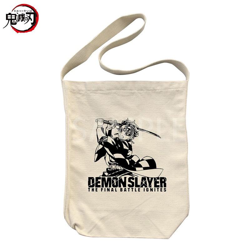 Anime Demon Slayer: Kimetsu No Yaiba - Kamado Tanjiro Shoulder Tote Bag Infinity Castle Arc Ver. (Natural) image 1