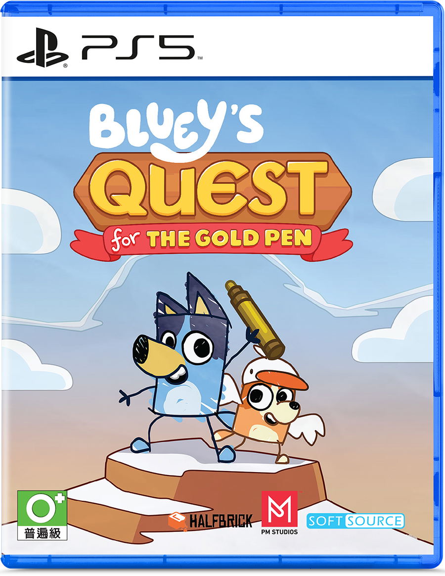 Bluey's Quest for the Gold Pen (Multi-Language) (Cover - Asian) for PlayStation 5