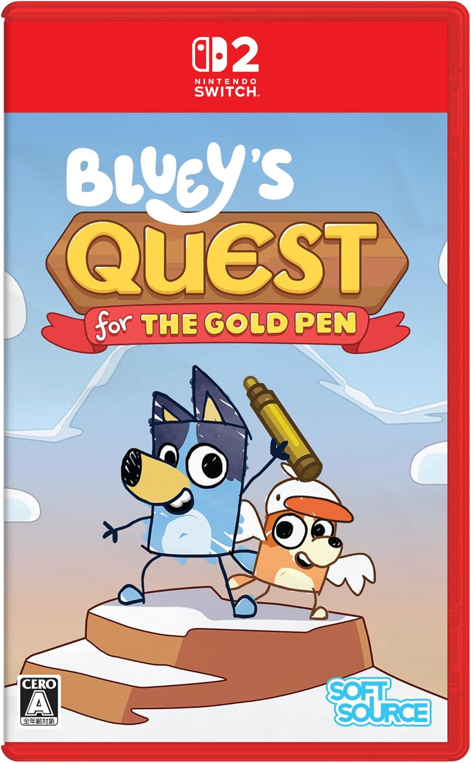 Bluey's Quest for the Gold Pen (Multi-Language) Game Cart for Nintendo Switch 2