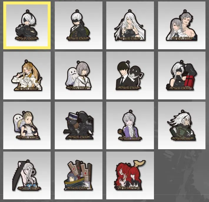 Nier Game Series 15th Anniversary Rubber Strap (Blind Box) Nier Game Series 15th Anniversary Rubber Strap (Blind Box)