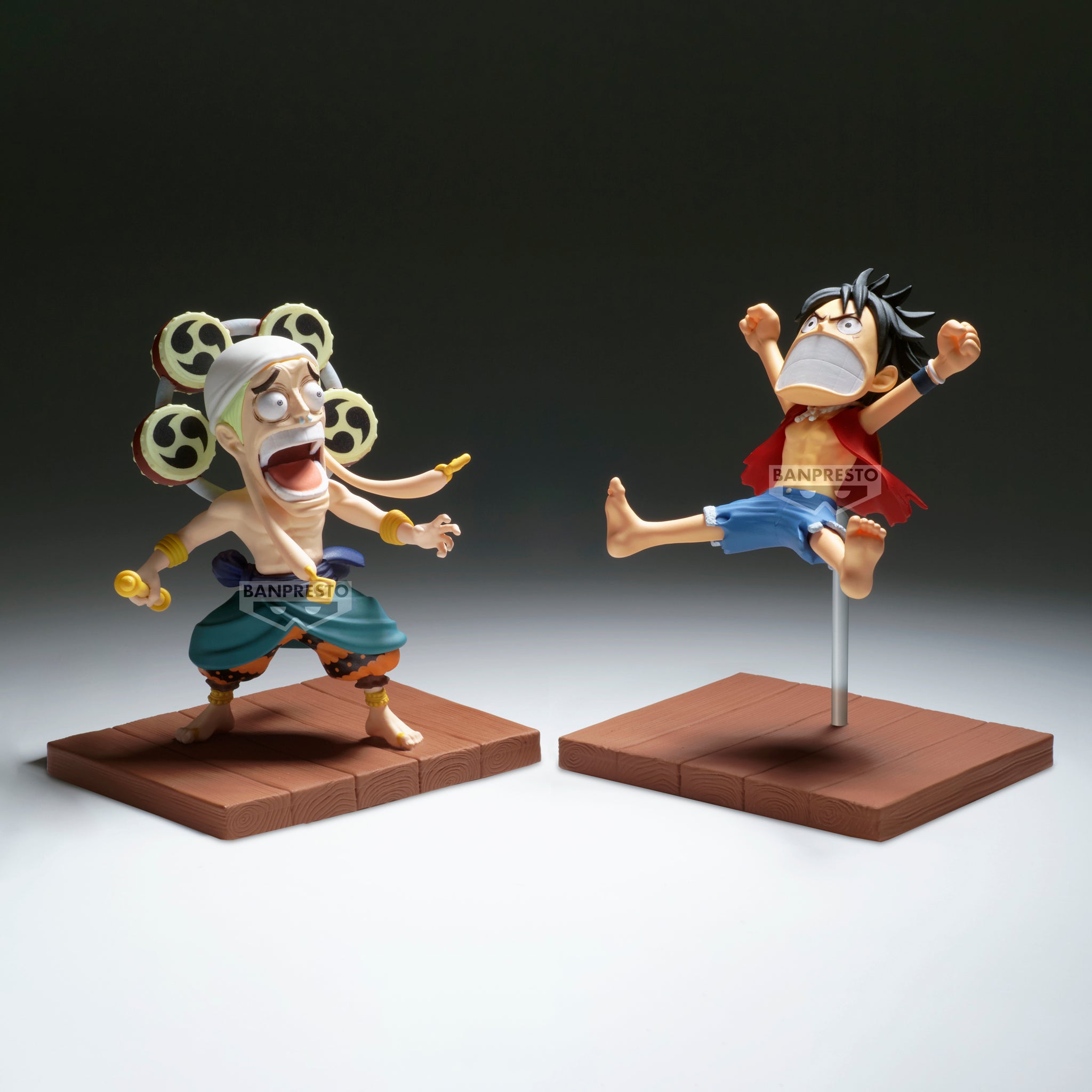 One Piece World Collectible Figure Log Stories Enel and Luffy — Import Game Deal