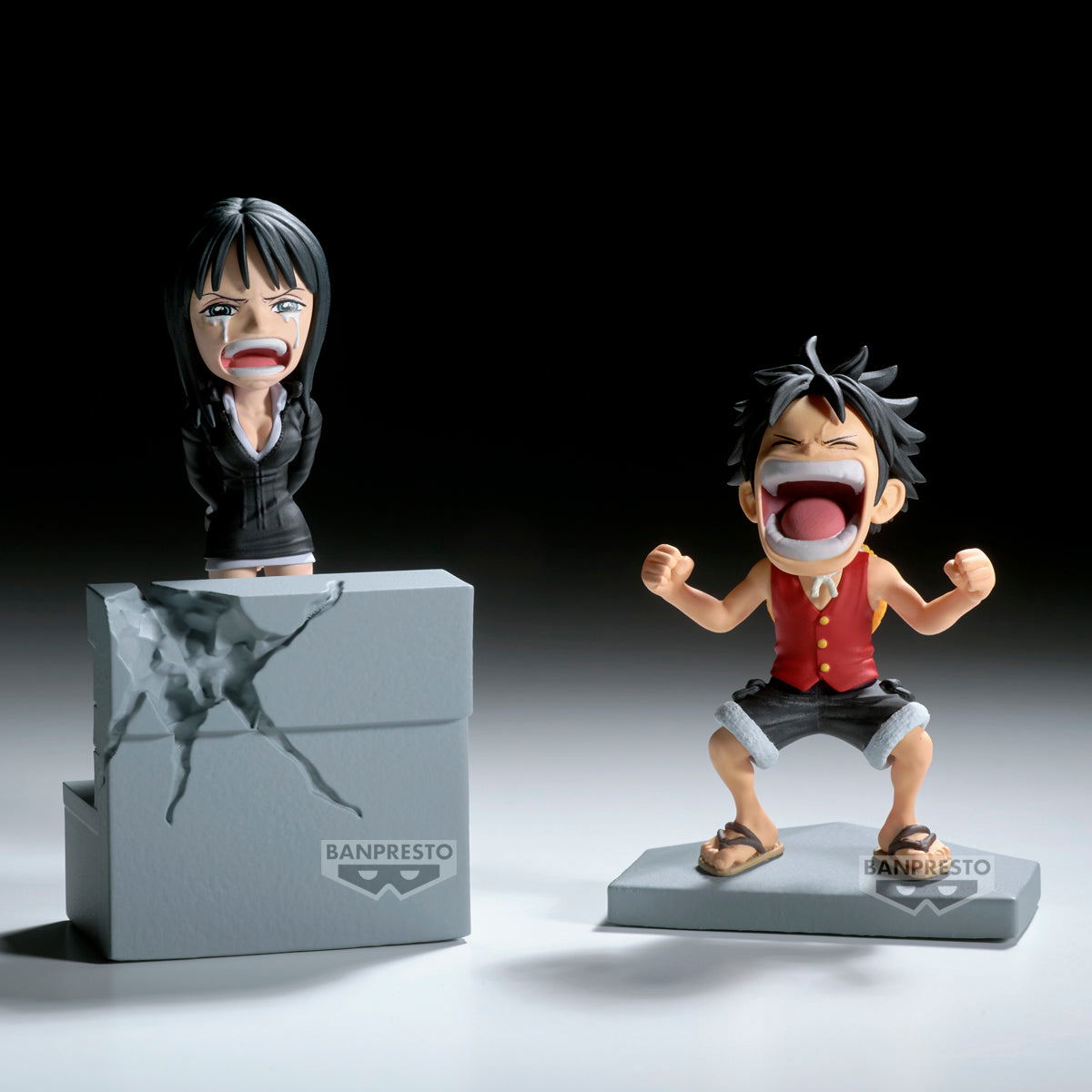 One Piece World Collectible Figure Log Stories Luffy and Nico Robin — Import Game Deal