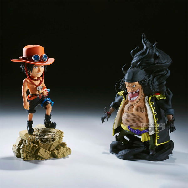 One Piece World Collectible Figure Log Story Portgas D. Ace VS Marshall D. Teach image 1