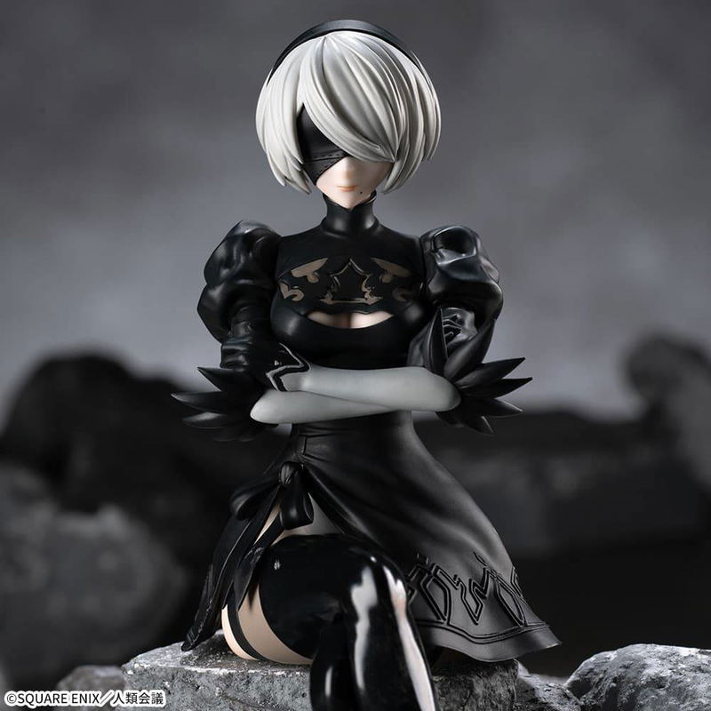 NieR:Automata Ver1.1a Premium Noodle Stopper Figure: 2B (YoRHa No. 2 Type B) image 4