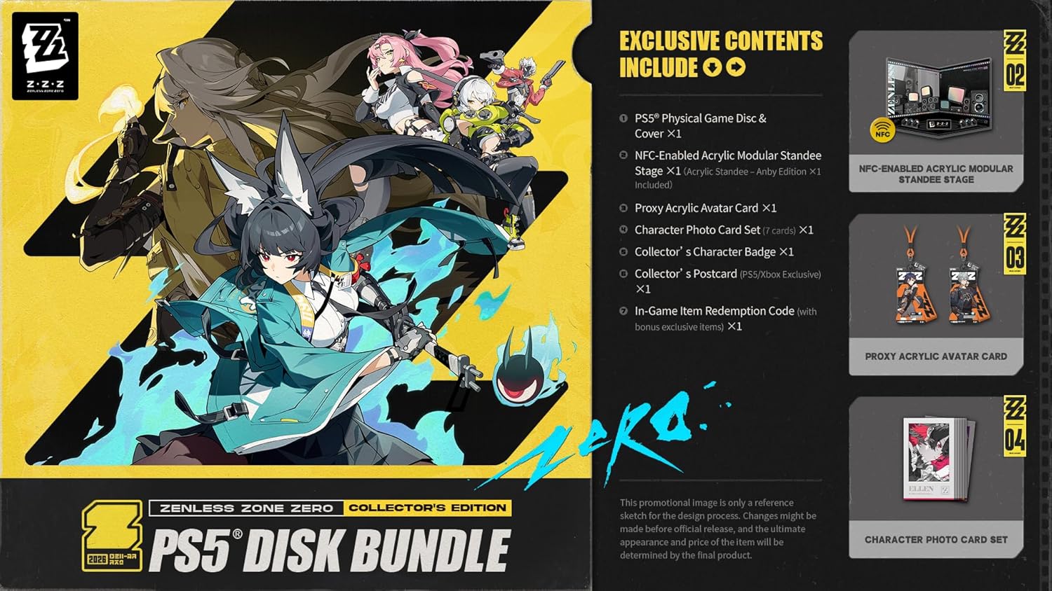 Zenless Zone Zero [Collector's Edition] (Multi-Language) (Cover - English) for PlayStation 5