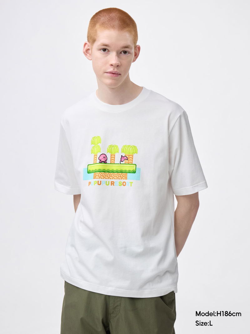 GU Kirby Graphic T-shirt (Off White | Size XXL) image 4