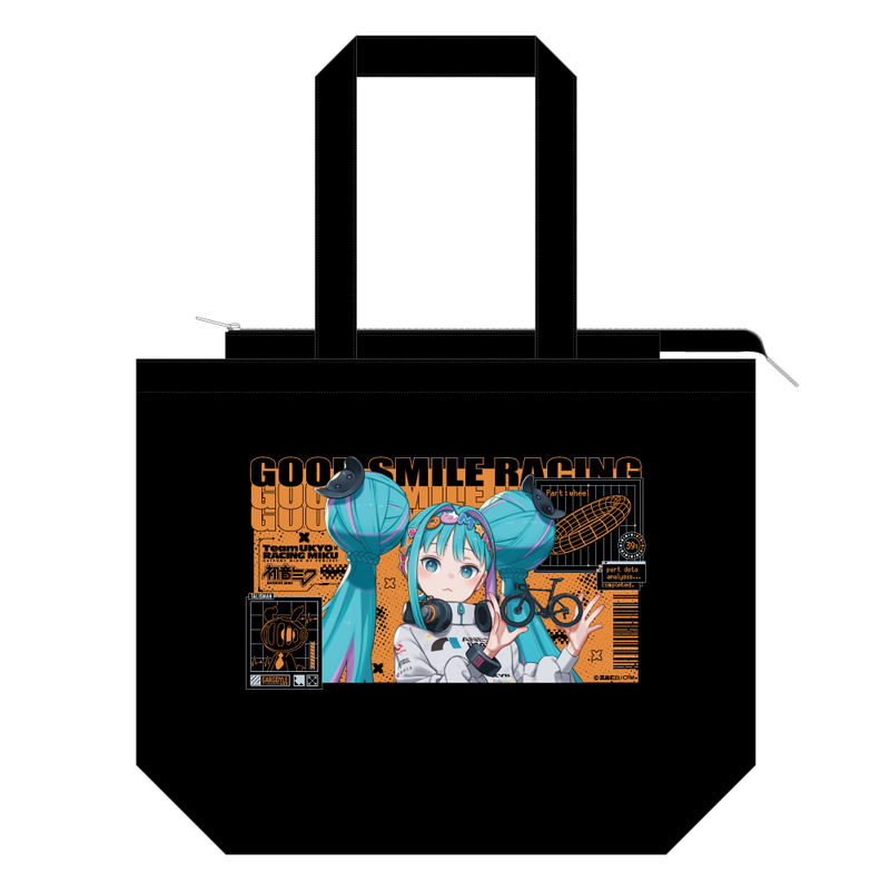 Racing Miku 2026 Team Ukyo Cheering Ver. Fastener Tote Bag image 1