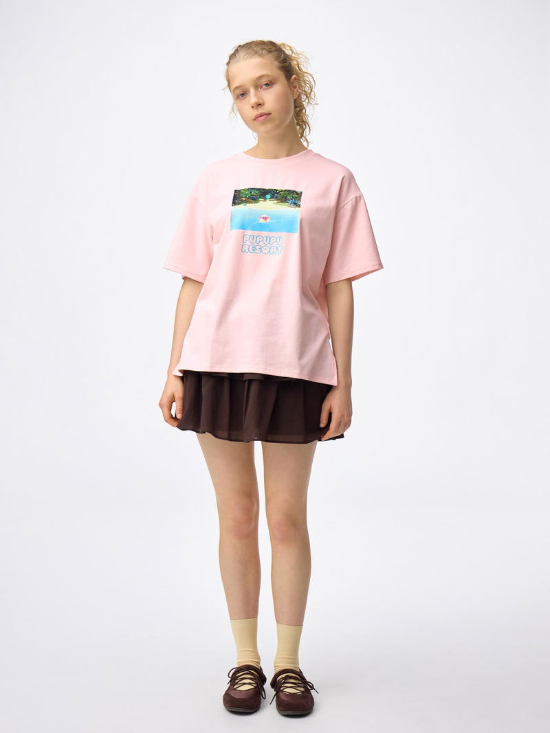 GU Kirby Graphic T-shirt (Pink | Size M) image 5