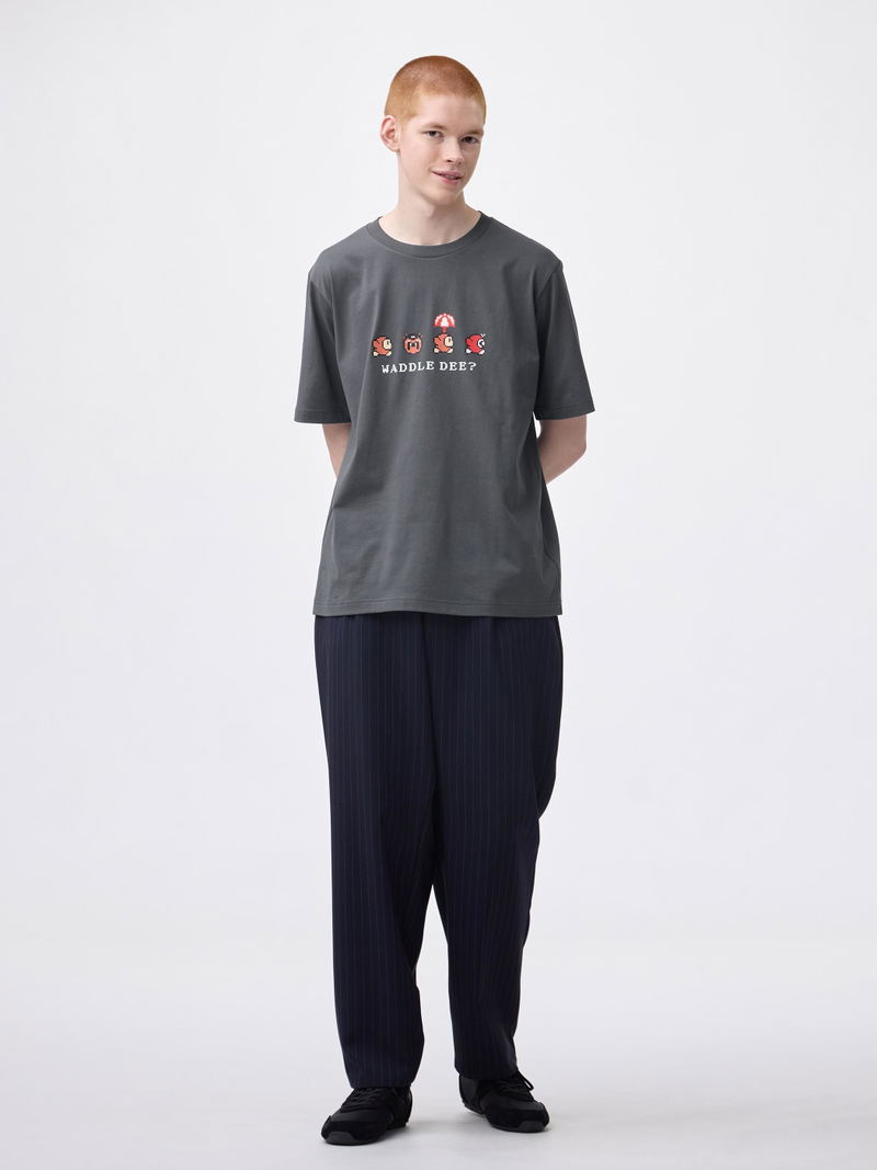 GU Kirby Graphic T-shirt (Gray | Size XS) image 5