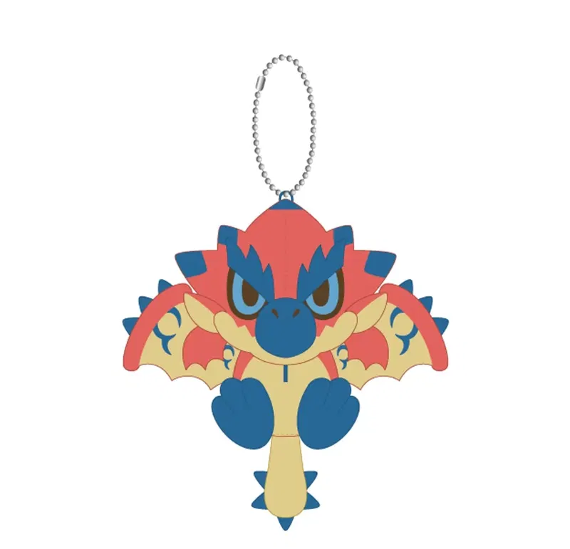Monster Hunter MonDefo Mascot Key Chain Rathalos image 1