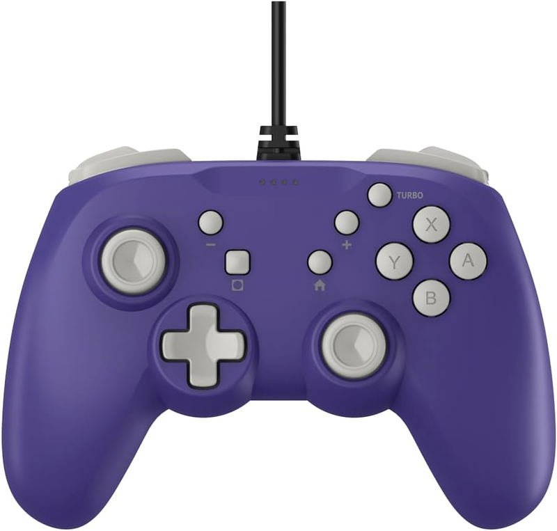 CYBER ・ Retro Style Gamepad 4B Wired Type for Nintendo Switch/Nintendo Switch 2 (Retro Violet) image 1