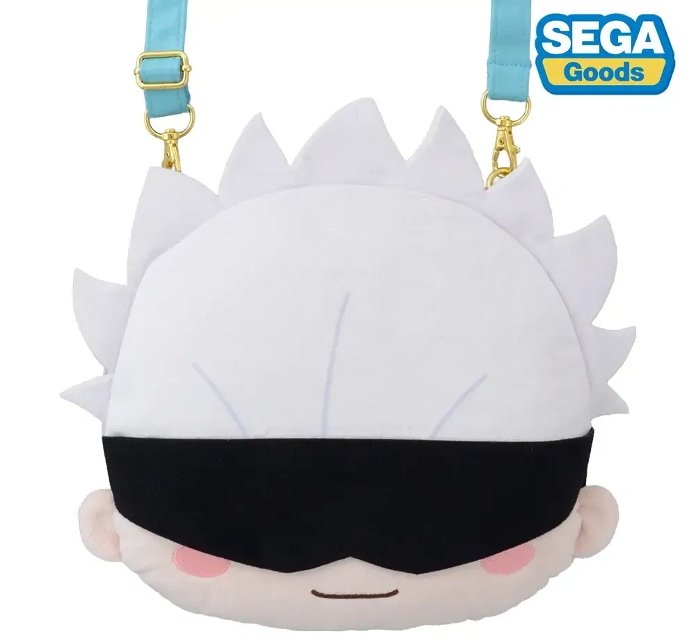 Jujutsu Kaisen 5th Anniversary Gojo Satoru Fuwa Petit Face Shoulder Bag - detail sisi depan