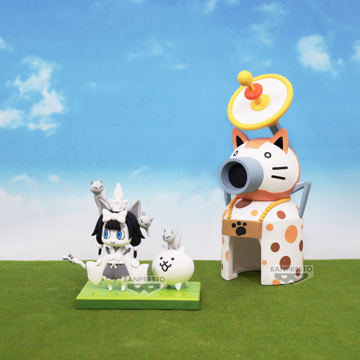 [The Battle Cats] Nyanko Army Deployment Figure Super Supreme Cat Festival Vol.1 Priestess Princess Mitama and Vol.2 Nyanko Castle Set