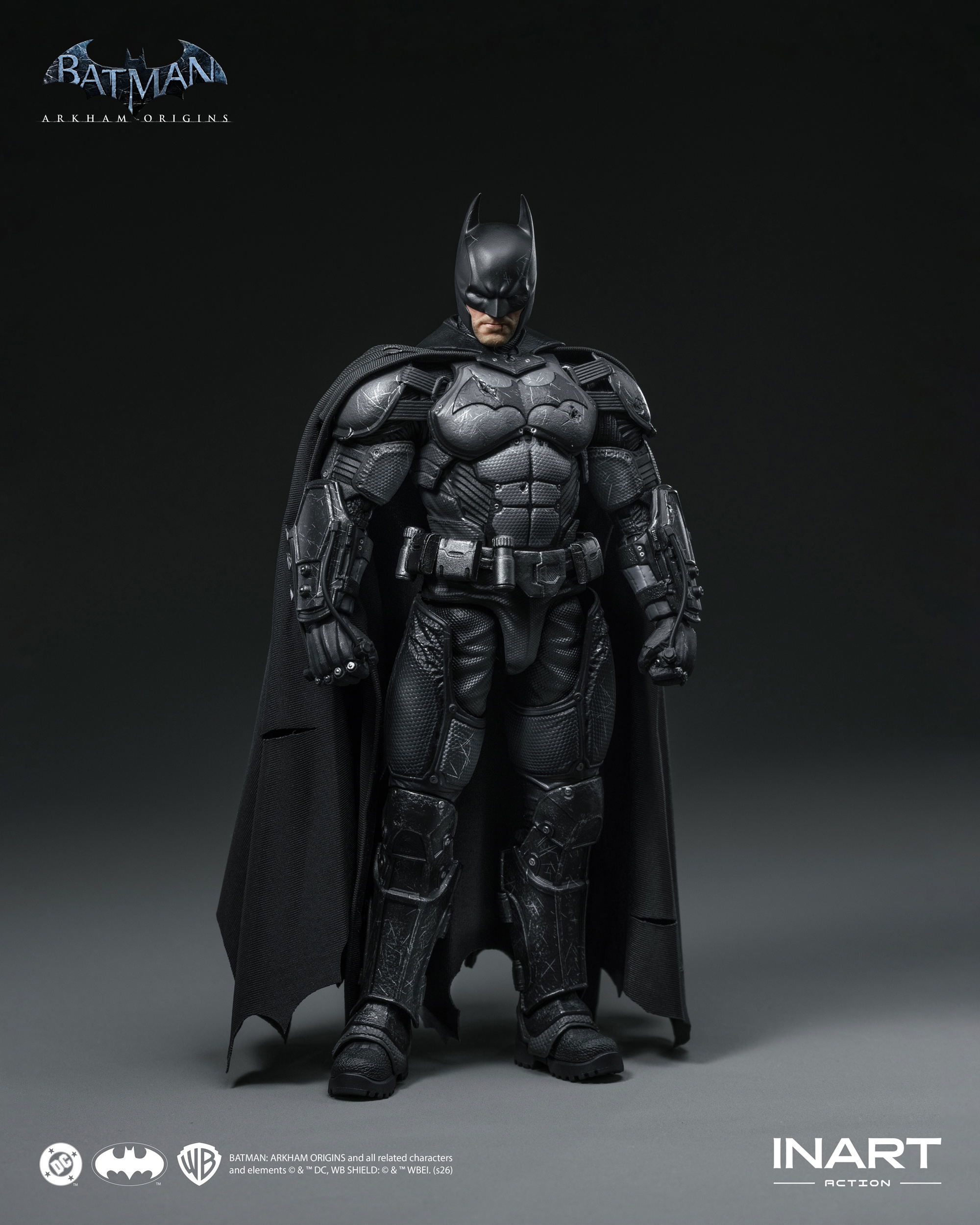 Batman Arkham Origins 1/12 Scale Action Figure: Batman (Batman: Arkham Origins) Battle Damaged Ver.