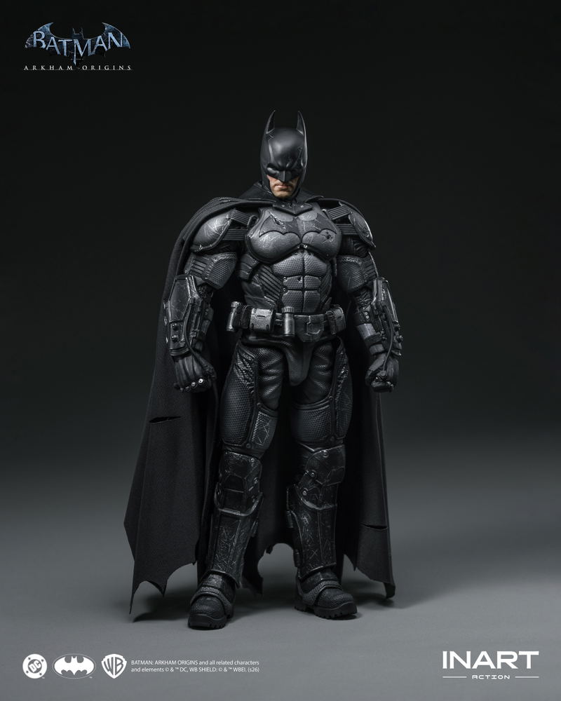 Batman Arkham Origins 1/12 Scale Action Figure: Batman (Batman: Arkham Origins) Battle Damaged Ver. image 2