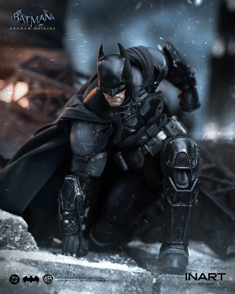 Batman Arkham Origins 1/12 Scale Action Figure: Batman (Batman: Arkham Origins) Battle Damaged Ver. image 15