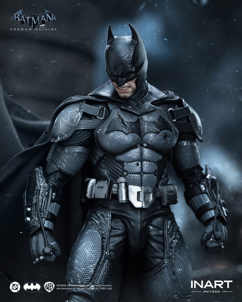 Batman Arkham Origins 1/12 Scale Action Figure: Batman (Batman: Arkham Origins) Battle Damaged Ver. image 16