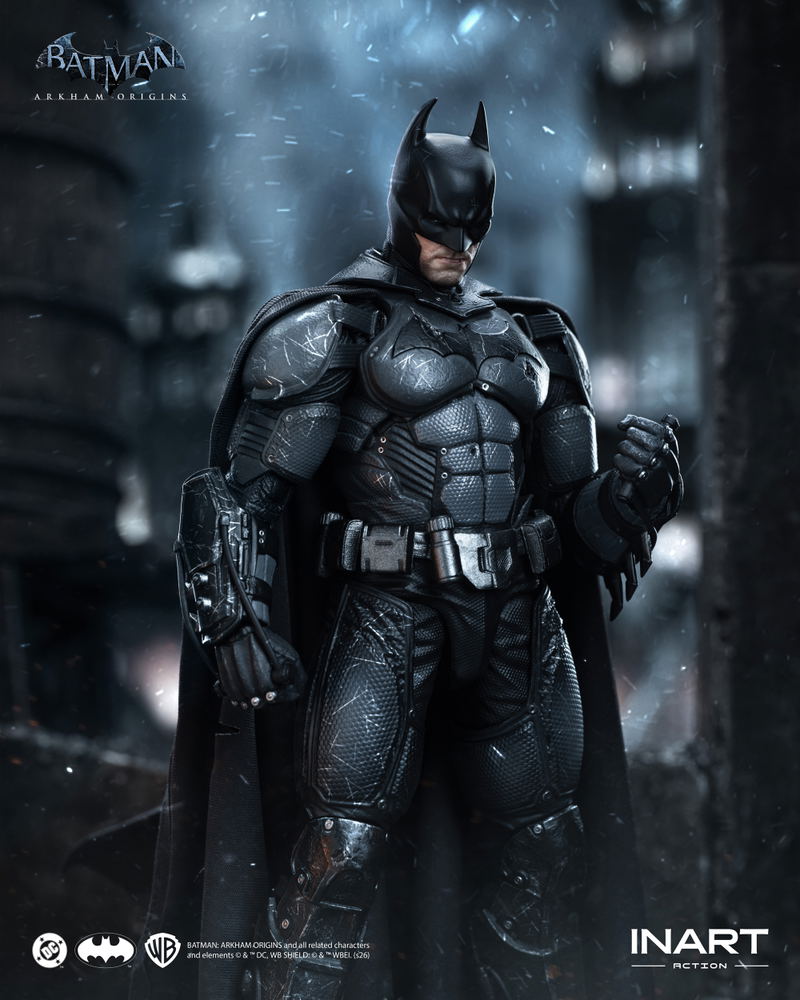 Batman Arkham Origins 1/12 Scale Action Figure: Batman (Batman: Arkham Origins) Battle Damaged Ver. image 17