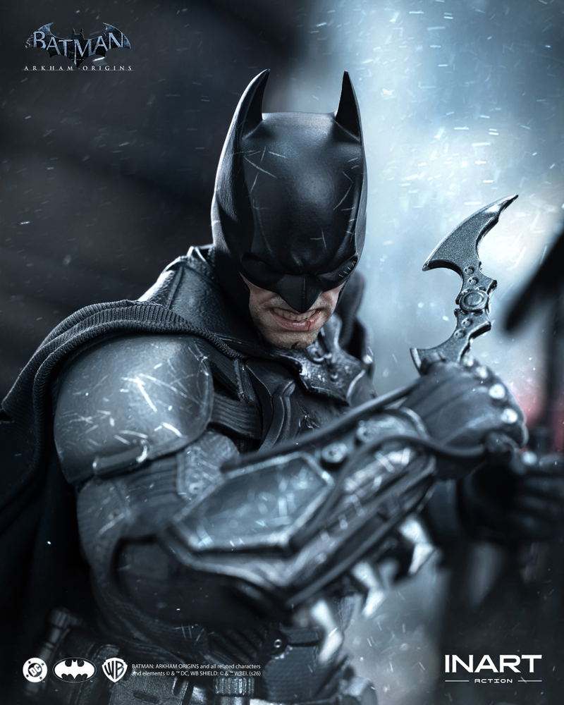 Batman Arkham Origins 1/12 Scale Action Figure: Batman (Batman: Arkham Origins) Battle Damaged Ver. image 18