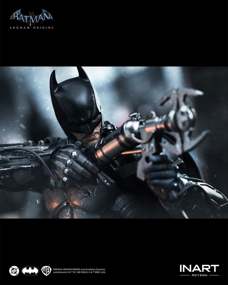 Batman Arkham Origins 1/12 Scale Action Figure: Batman (Batman: Arkham Origins) Battle Damaged Ver. image 20