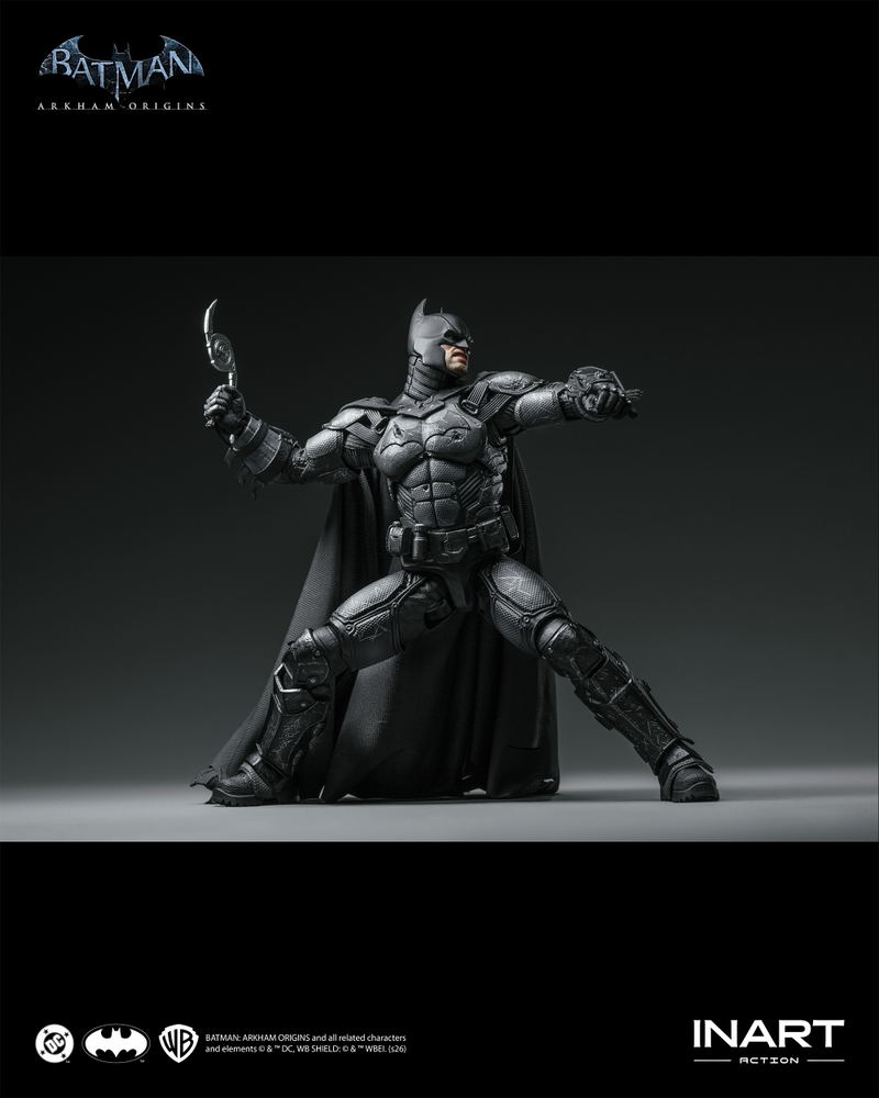 Batman Arkham Origins 1/12 Scale Action Figure: Batman (Batman: Arkham Origins) Battle Damaged Ver. image 7