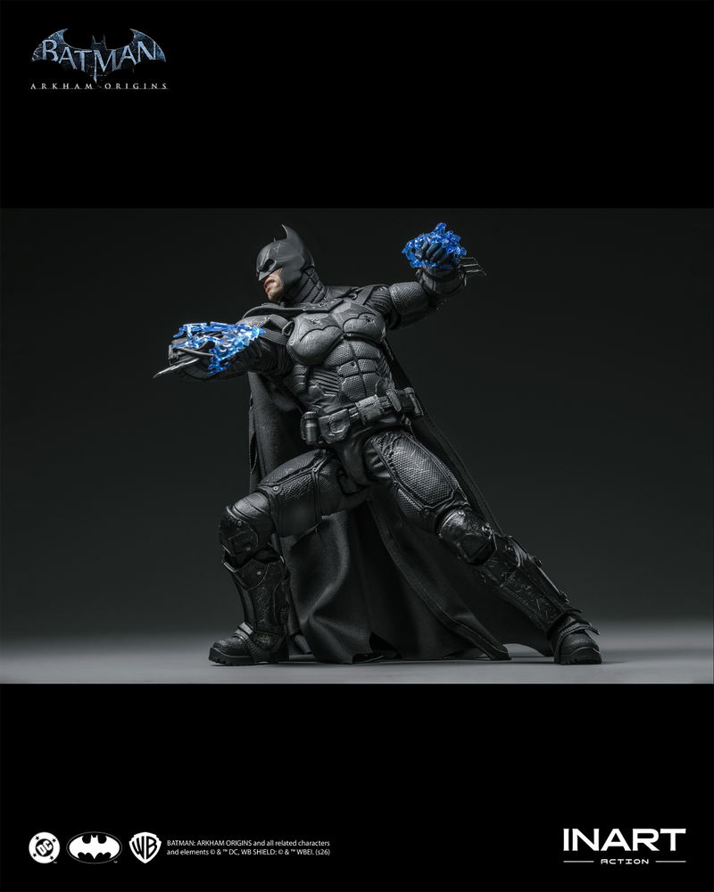 Batman Arkham Origins 1/12 Scale Action Figure: Batman (Batman: Arkham Origins) Battle Damaged Ver. image 8