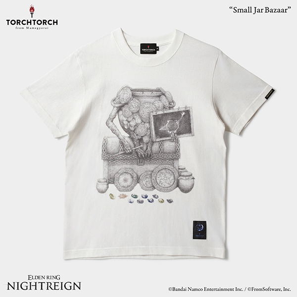 Elden Ring Nightreign x Torch Torch - Small Jar Bazaar T-shirt (Vanilla White | Size S)