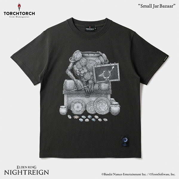 Elden Ring Nightreign x Torch Torch - Small Jar Bazaar T-shirt (Ink Black | Size S)