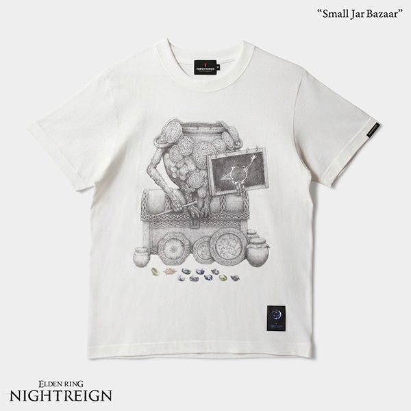 Elden Ring Nightreign x Torch Torch - Small Jar Bazaar T-shirt (Vanilla White | Size M)
