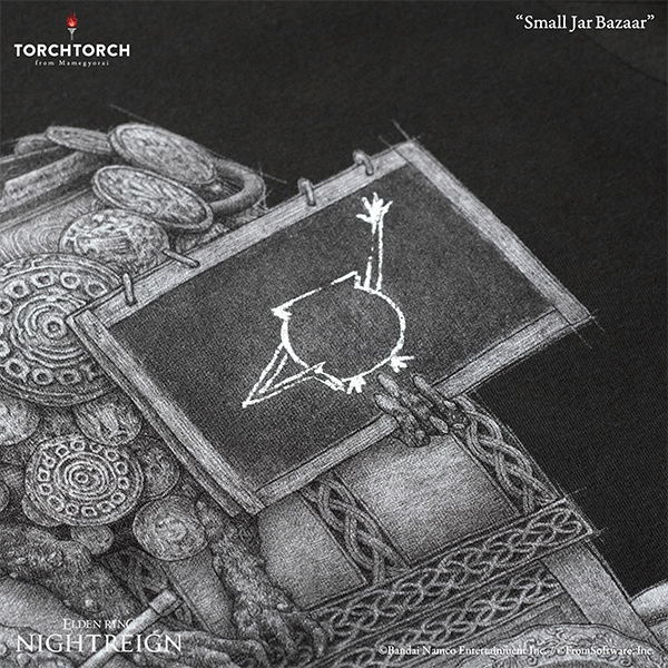 Elden Ring Nightreign x Torch Torch - Small Jar Bazaar T-shirt (Vanilla White | Size XXL) image 6
